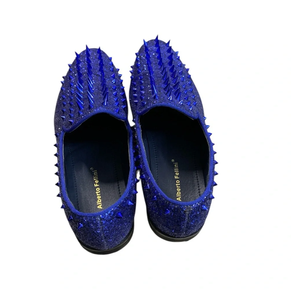 Alberto Fellini Men blue Loafers - Picture 2 of 12